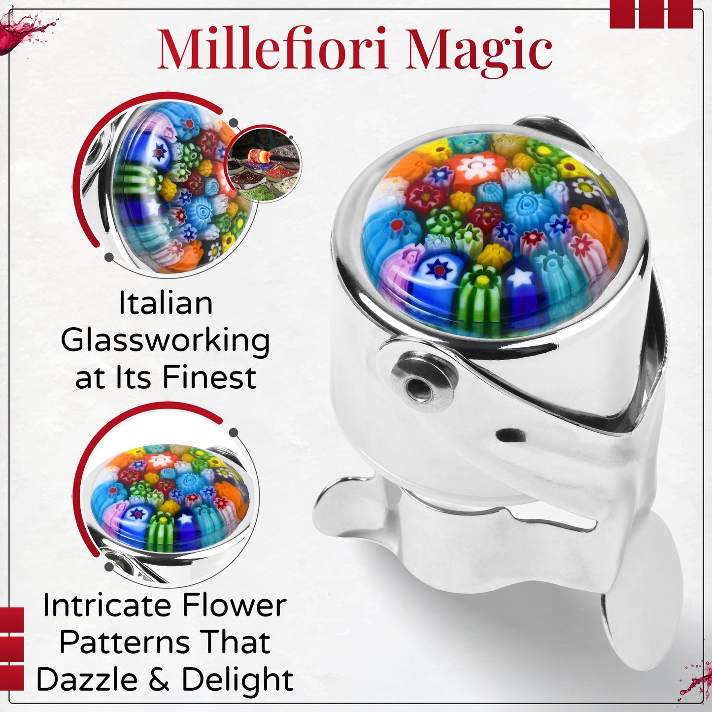 Leakproof Wine & Champagne Stopper (MULTI-COLORED)