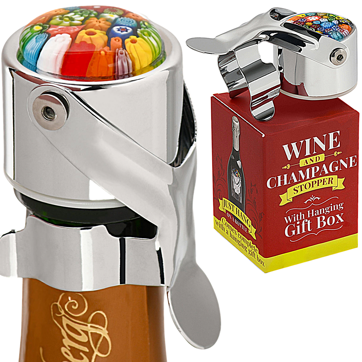 Leakproof Wine & Champagne Stopper (MULTI-COLORED)