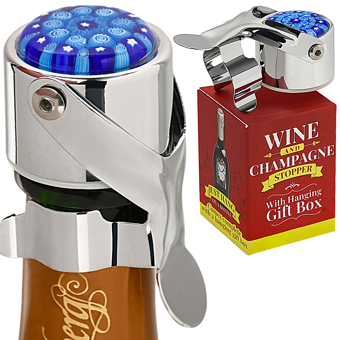 Leakproof Wine & Champagne Stopper (BLUE)