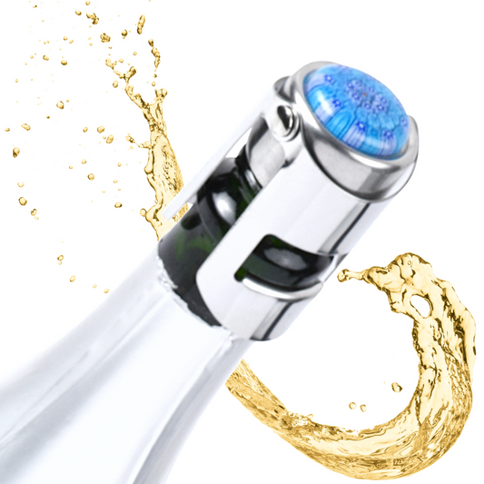 Millefiori Champagne Stopper (LIGHT BLUE)
