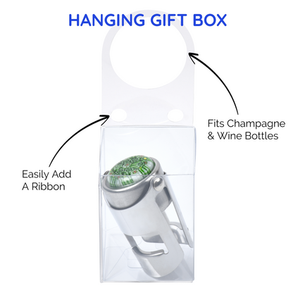 Millefiori Champagne Stopper (GREEN)