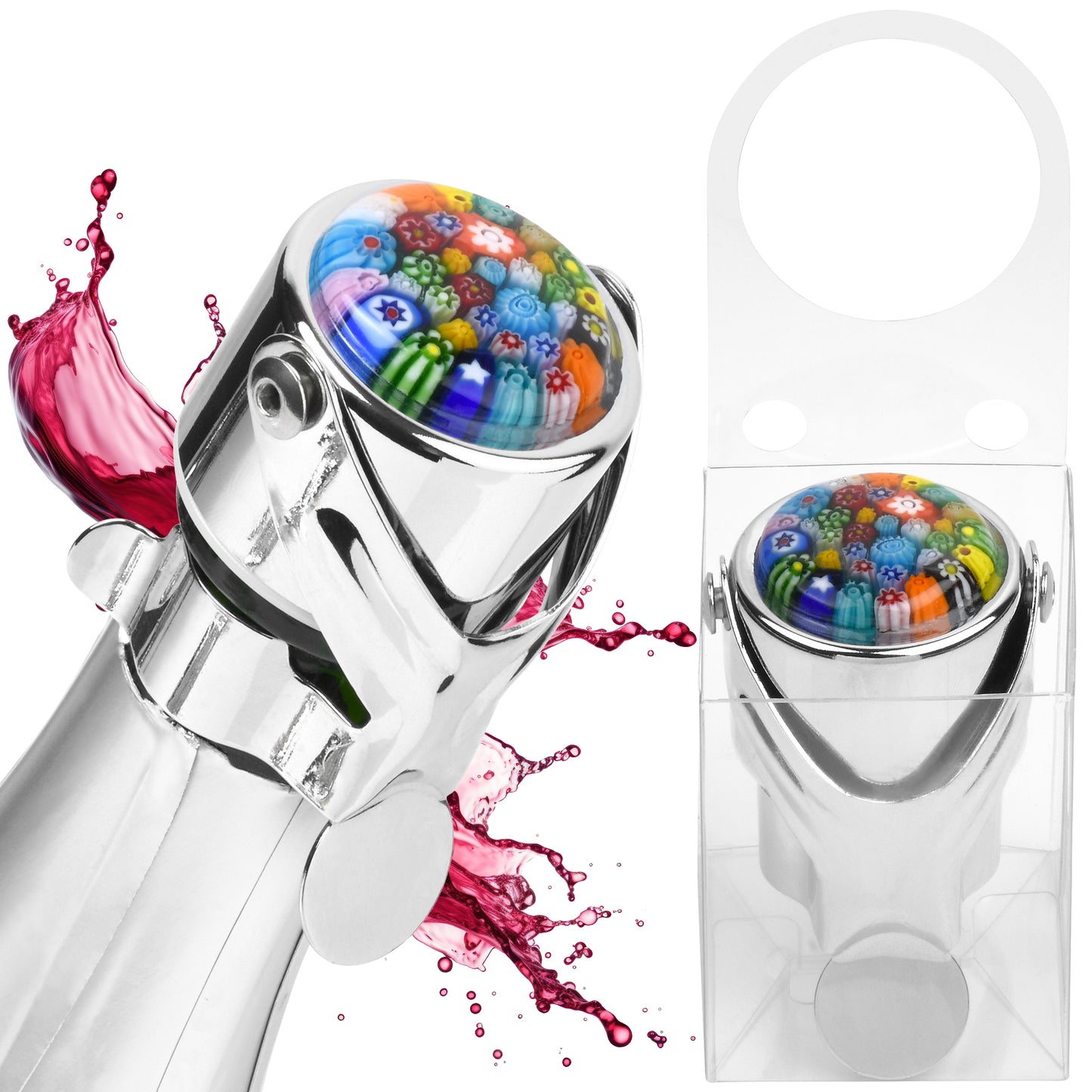 Leakproof Wine & Champagne Stopper (MULTI COLORED)